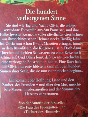 Amy Tan: Die hundert verborgenen Sinne. Roman. Bild 2