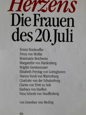 Dorothee von Meding: Mit dem Mut des Herzens. Die Frauen des 20. Juli. Bild 2