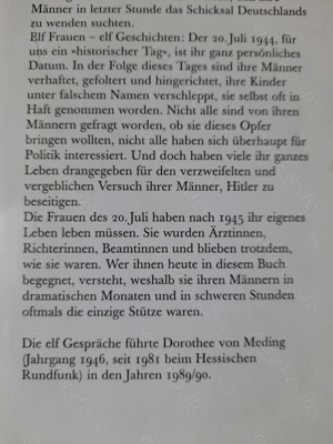 Dorothee von Meding: Mit dem Mut des Herzens. Die Frauen des 20. Juli. Bild 6