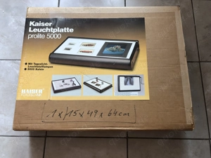 KAISER Leuchtplatte Prolite 5000 Kelvin 2x15Watt Fototechnik Bild röntgen Fot Bilder