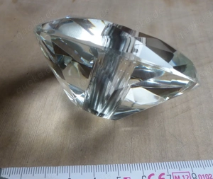 Diamant Griff massiver Glas Diamant ca 8,5 cm Für Tür Schublade oder Deko  Bild 2