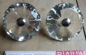 Diamant Griff massiver Glas Diamant ca 8,5 cm Für Tür Schublade oder Deko  Bild 6