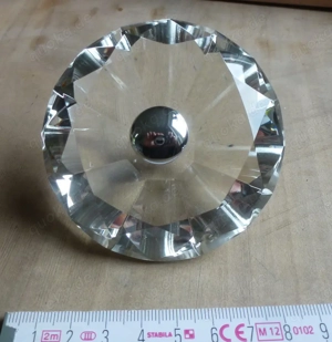 Diamant Griff massiver Glas Diamant ca 8,5 cm Für Tür Schublade oder Deko  Bild 4
