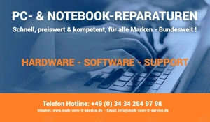 Ihr Partner für PC & Notebook-Reparaturen in Sachs