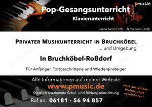 Gesangsunterricht für Erwachsene & Jugendliche ab 16 Jahren