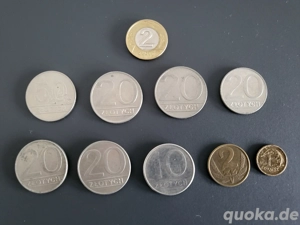 alte und neue Polnische Zloty und Groszy Münzen