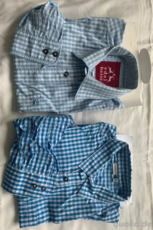 Herren Trachtenhemd blau-kariert Bild 5