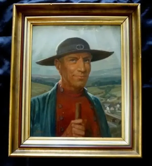 altes Ölgemälde Eifel Ahrtal ? Düsseldorfer Schule signiert