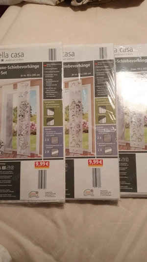 Neuwertige, 3 x Deluxe-Schiebevorhänge 2-er Set von Bella Casa