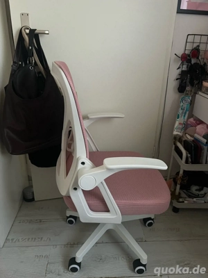 Gaming Büro Stuhl Pink Weiß