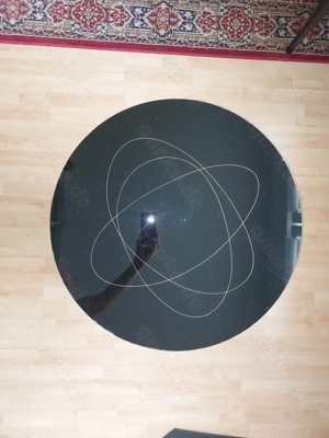 Original Nierentisch RUND 50er Jahre mit Glasplatte und Ablagefläche - Einzigartig! Bild 7