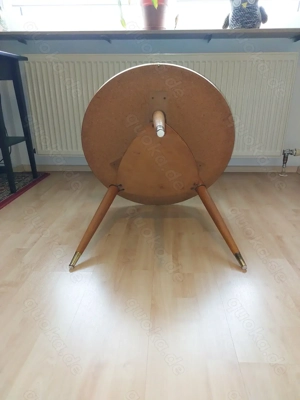 Original Nierentisch RUND 50er Jahre mit Glasplatte und Ablagefläche - Einzigartig! Bild 8