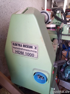 Elektra Beckum HDM1000 Drehmaschine für Holz Drechselbank mit Untergestell, neuwertig