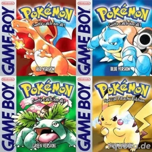 Pokémon: Gelbe Blaue Rote Grüne Edition Nintendo Game Boy