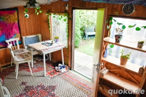 Ruhrgarten mit Wohnwagen und Vorzelt Dauercamping Campingplatz Bild 4