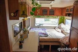 Ruhrgarten mit Wohnwagen und Vorzelt Dauercamping Campingplatz