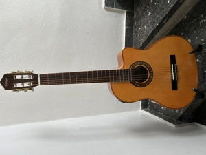 Klassikgitarre Ortega RCE161 mit eingebautem Tonabnehmer und Stimmgerät + Gigbag