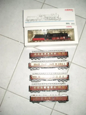 Märklin HO Sondermodell Sammler 3513 MHI u.Trix Luxuszug 1910