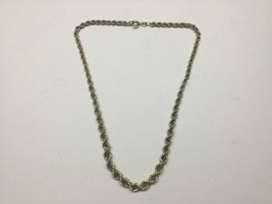 Amerik. Gold Double Vergoldet Vintage Halskette Schmuck Kordelkette