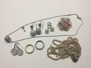 Schmuck Modeschmuck Vintage Set Konvolut 