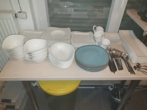 Villeroy & Boch New Wave Geschirr Set + Besteck Set + Antipasti + Schalen + Lave Glace 90-teilig