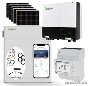 10kW PV-Komplettset mit 10kW Wechselrichter + 7.6kWh Speicher + Ultrasolar PV-Module