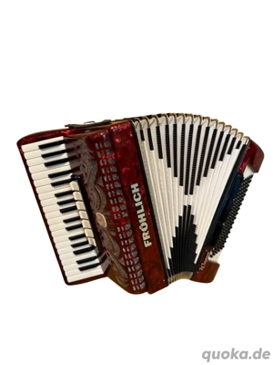 Fröhlich Wagner Akkordeon Rot 96 Bass