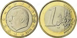 1 Euro Münze, Belgien 2002