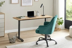 Schreibtisch Main- gut erhalten 140 x 60 Dekor Eiche  Schwarz zu verkaufen