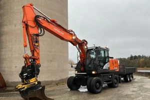 Hitachi 170W Grävmaskin mit Engcon Tiltrotator & 10t-Anh