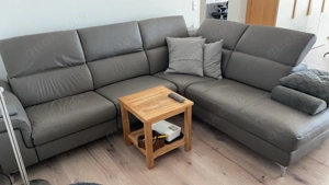 Musterring Leder-Wohnlandschaft mit eRelay