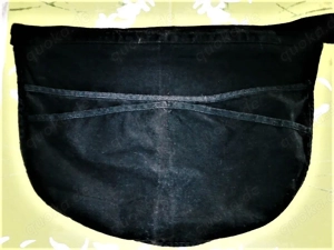 Schürze   Unterschürze für Kellner   Schwarz   Markenlos   Geldschürze mit Gummiband 