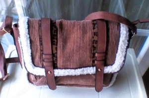 Damentasche   Umhängetasche   Deichmann   Mehrfarbig   Neu   unbenutzt - braun   weiß   die verstell