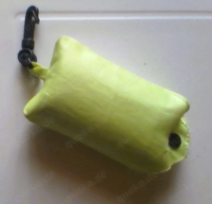 Einkaufstasche   Einkaufsbeutel   Markenlos   Lindgrün   Karabinerhaken   ohne Griffe ca. 40 cm x ca