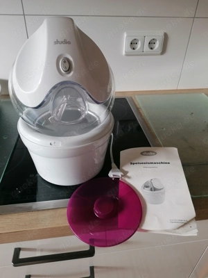 Speiseeismaschine von Studio, voll funktionsfähig, für Sorbet und Fruchteis, umständehalber zu verka Bild 3