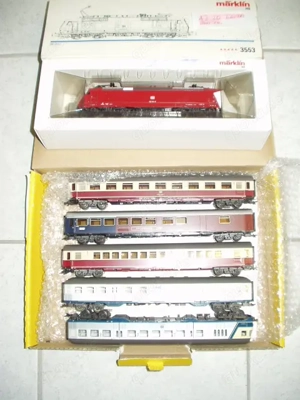 Märklin HO digital E-Lok- Zug BR 120.1  3553 OVP mit Wagen