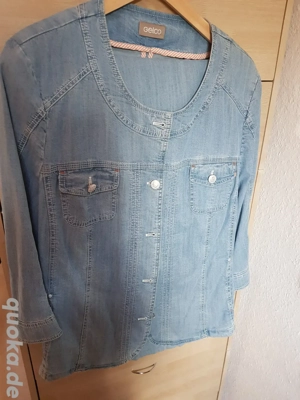 Jeansanzug in Größe 48  mit 3 4 Arm, 