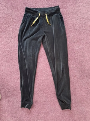 Jogginganzug aus Nickistoff in dunkelblau Bild 2