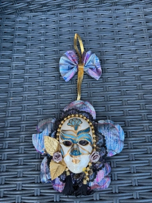 Originale Maske aus Venedig Vintage Deko Bild 1