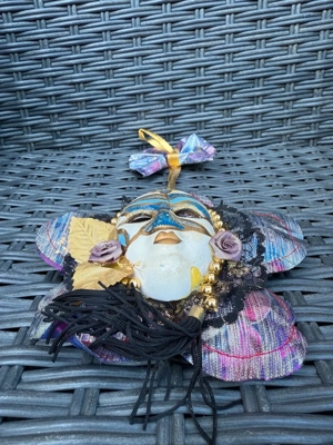 Originale Maske aus Venedig Vintage Deko Bild 5