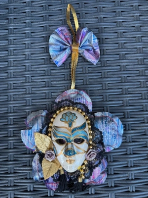 Originale Maske aus Venedig Vintage Deko Bild 4