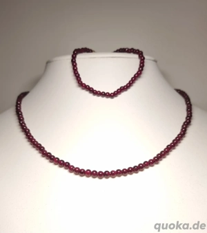 Granat Schmuck | Armband & Kette Granat Perlen | Alter Schmuck