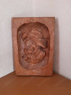 Massivholz-Bild mit Echtheitszertifikat