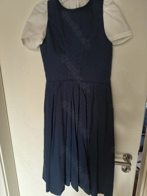 Dirndl von Wenger, Gr. 36, blau, mit Bluse und Schürze, Trachten,  neuwertig. Bild 2