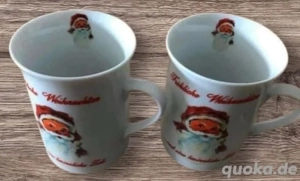 Tassen mit Weihnachtsmann Motiv