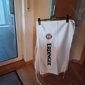 Halbschürze weiß Logo ERDINGER