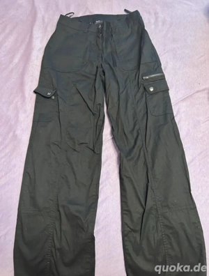 schwarze Cargohose