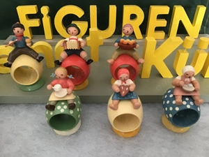 Wendt & Kühn alte Expertic 6 Serviettenringe Erzgebirge 