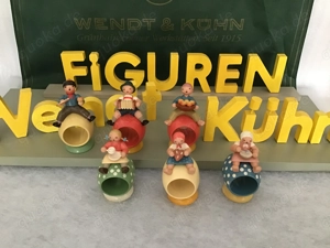Wendt & Kühn alte Expertic 6 Serviettenringe Erzgebirge  Bild 3