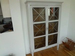 Haussmann VITRINE   Grange, 2 Glastüren, 4 Glasfachbo den B 120 cm